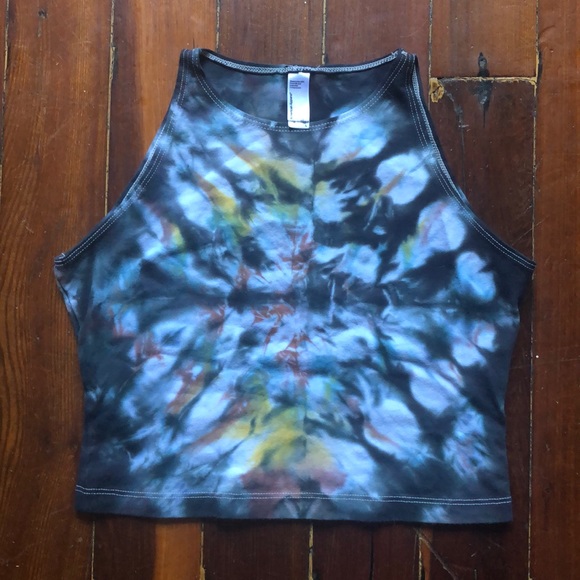 American Apparel Tie Dye Crop Tank - Picture 1 of 4